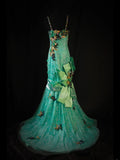 Vintage Mermaid Spaghetti Straps Green Lace 80s With Beaded Appliqued Long Prom Max Dresses Inspo 18th Birthday Outfit Formal Dress For Women HZ0311