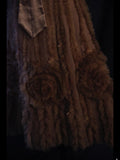 Vintage A line Spaghetti Straps Brown Tulle With Lace 18th Birthday Dress Homecoming Dresses Cocktail Gown HZ0311