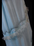 Vintage A line Spaghetti Straps Light Blue Chiffon 70s With Beads Prom Max Dresses Inspo 19th Birthday Outfit Formal Dress For Women HZ0311