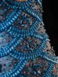 Vintage Mermaid Sweetheart Blue Lace 90s With Beadings Prom Max Dresses Inspo 19th Birthday Outfit Formal Dress For Women HZ0311
