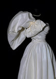 Modest Long Wedding Dresses A Line One Shoulder Satin Style For Bride With Pleated Bodice Train Bridal Dresses HZ0311