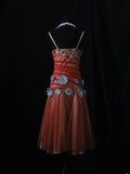 Vintage A Line Spaghetti Straps Tulle With Beadings 16th Birthday Dress Homecoming Dresses Cocktail Gown HZ0311