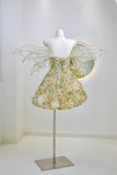Luxury Ball Gown Sweetheart Green Lace Short 18th Birthday Dress Homecoming Dresses Cocktail Gown HZ0311
