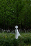 Princess Women's Mermaid Spaghetti Straps With Flowers Backless White Floor Length Wedding Dresses HZ0311