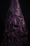 Vintage Prom Dresses 2000s Ball Gown Sweetheart Grape Satin Prom Dress Inspiration Long Prom Dresses HZ0311