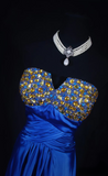 Vintage Prom Dresses 2000s A line Sweetheart Royal Blue Satin Prom Dress Inspiration Long Prom Dresses HZ0311