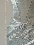 Charming Mermaid Strapless Silver Sequins Sleeveless Prom Dresses Long Prom Gowns HZ0311