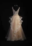 Vintage Prom Dresses 1950s Retro Classy A line V Neck Beaded Long Party Dress Inspiration Evening Dresses HZ0311