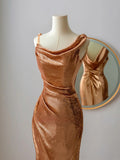 Mermaid Asymmetrical Straps Sequin Long Prom Dresses Impress 18th Birthday Outfits Prom Gown HZ0311
