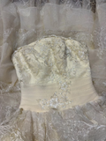 Retro Style Wedding Dresses Ball Gown Strapless Plus Size 1980s Vintage Long Wedding Dress Bride Gown HZ0311