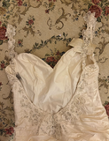 Vintage Mermaid Straps Sweetheart 1960s Taffeta Fitted Pleated Ruched Bride Dress Long Lace Appliques Classy Wedding Dresses HZ0311