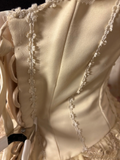 Vintage Ball Gown Square Neck With Appliques Ruffle Layers Long Quinceanera Dresses Sweet 15 16 Birthday Gown HZ0311