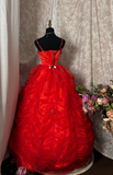 Vintage Outfits 50s Dress Prom Ball Gown Spaghetti Straps Puffy Pleated Dresses Formal Party Teens Evening Gowns HZ0311