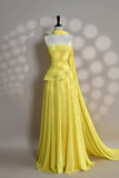 Elegant A line Strapless Blue Evening Dress Women Party Long Formal Dresses Prom 16 Birthday Party Ladies Gown HZ0311