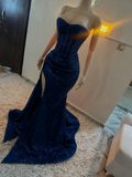 Stunning Mermaid Sweetheart Red Slit Sequin Prom Dresses Inspiration Prom Dress Princess Graduation Dress HZ0311