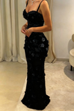 Modest Mermaid Spaghetti Straps Light Sky Blue Long Prom Dresses Party Dress 21st Birthday Outfits Graduation Dress HZ0311