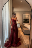Special A Line Sweetheart Pleated Chiffon Pink Sleeveless Feathers Long Prom Dresses Inspo Prom Gown HZ0311