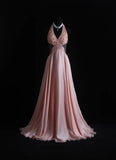 Vintage Prom Dresses Aesthetic A line Halter Pink Backless Beaded Bodice Inspo Formal Party Gown HZ0311
