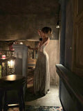 Glittering Mermaid Spaghetti Strap Champagne With Corset Back Long Prom Dresses Inspiration 18th Birthday Outfits Formal Dress HZ0311