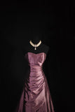 Sweetheart Satin A Line Prom Dresses Beaded Formal Evening Dress Formal Dress HZ0311