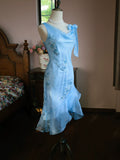 Vintage 1980s Mermaid Blue Knee Length Prom Dresses With Beads Inspiration Party Night Evening Dress 18th Birthday Outfits HZ0311