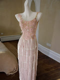 Glittery Sheath Spaghetti Straps Pink Tassel Pink Prom Dresses Inspiration Long Party Evening Dress 20th Birthday Outfits HZ0311