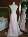 Vintage 1960s Mermaid V Neck Pink With Ruffles Lace Prom Dresses Inspiration Long Party Evening Dress 18th Birthday Outfits HZ0311