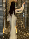 Sexy Mermaid Sweetheart Sequins Champagne Long Formal Prom Dresses Dance Night Outfits Party Gowns HZ0311