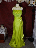 Vintage 90s A Line Halter Floral Neck Long Prom Dresses Inspiration Party Retro Evening Dress 21st Birthday Outfits HZ0311