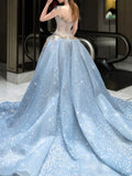 Modest Mermaid Scoop Neck Sequins With Beaded Prom Dresses Inspiration Long Party Night Evening Dress 19th Birthday Outfits HZ0311