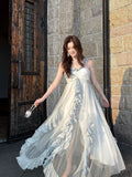 Modest A line Halter Light Sky Blue Chiffon Floor Length Prom Dresses 16th Nigh Party Birthday Outfits HZ0311