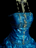 Unique Ball Gown Strapless Royal Blue With Multi Layered Beadings Long Quinceanera Dresses Sweet 15 16 Birthday Outfits Gown HZ0311