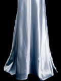 Simple Mermaid Halter Light Sky Blue Ruched Satin Long Prom Dress Ideas With Pleated Formal Party Dress Inspo For Women HZ0311