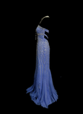 Classy Formal Mermaid Sweetheart Blue Sequins With Beads Style Impress Long 2026 Prom Dresses Party Gowns HZ0311