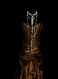 Vintage Mermaid Sweetheart Brown Long 70s Prom Dresses Formal Gowns Inspo Evening Outfit HZ0311