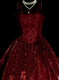 Vintage Ball Gown Spaghetti Strap Burgundy Sweet 16 Dresses Quinceanera Dress Long 15 Vestidos De Fiesta HZ0311