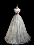 Retro Ball Gown Sweetheart Tulle Long Prom Dresses Impress 18th Birthday Outfits Prom Gown HZ0311