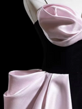 Classy Ball Gown Spaghetti Strap Pink Satin Prom Dresses Formal Dress 20th Birthday Outfits Prom Gown HZ0311