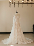 Princess Mermaid Off The Shoulder Long Sleeve Lace Fitted Corset Long Wedding Dress Bride Gowns White Wedding Dresses HZ0311