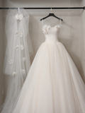 Ethereal Ball Gown Strapless Fitted Corset Long Sleeves Wedding Dress Bride Gowns Wedding Dresses HZ0311