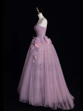 Beautiful Ball Gown Strapless Lilac Tulle Prom Dresses For Teens Formal Dress Party Outfits Prom Gown HZ0311