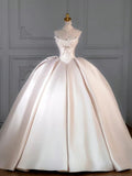 Fancy Ball Gown Sweetheart Sleeveless Satin Fitted Corset Long Wedding Dress Bride Gowns Wedding Dresses HZ0311