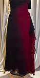 Vintage Sheath Halter Ombre Red Burgundy Chiffon Prom Dresses For Teens Formal Dress Party Outfits Prom Gowns HZ0311