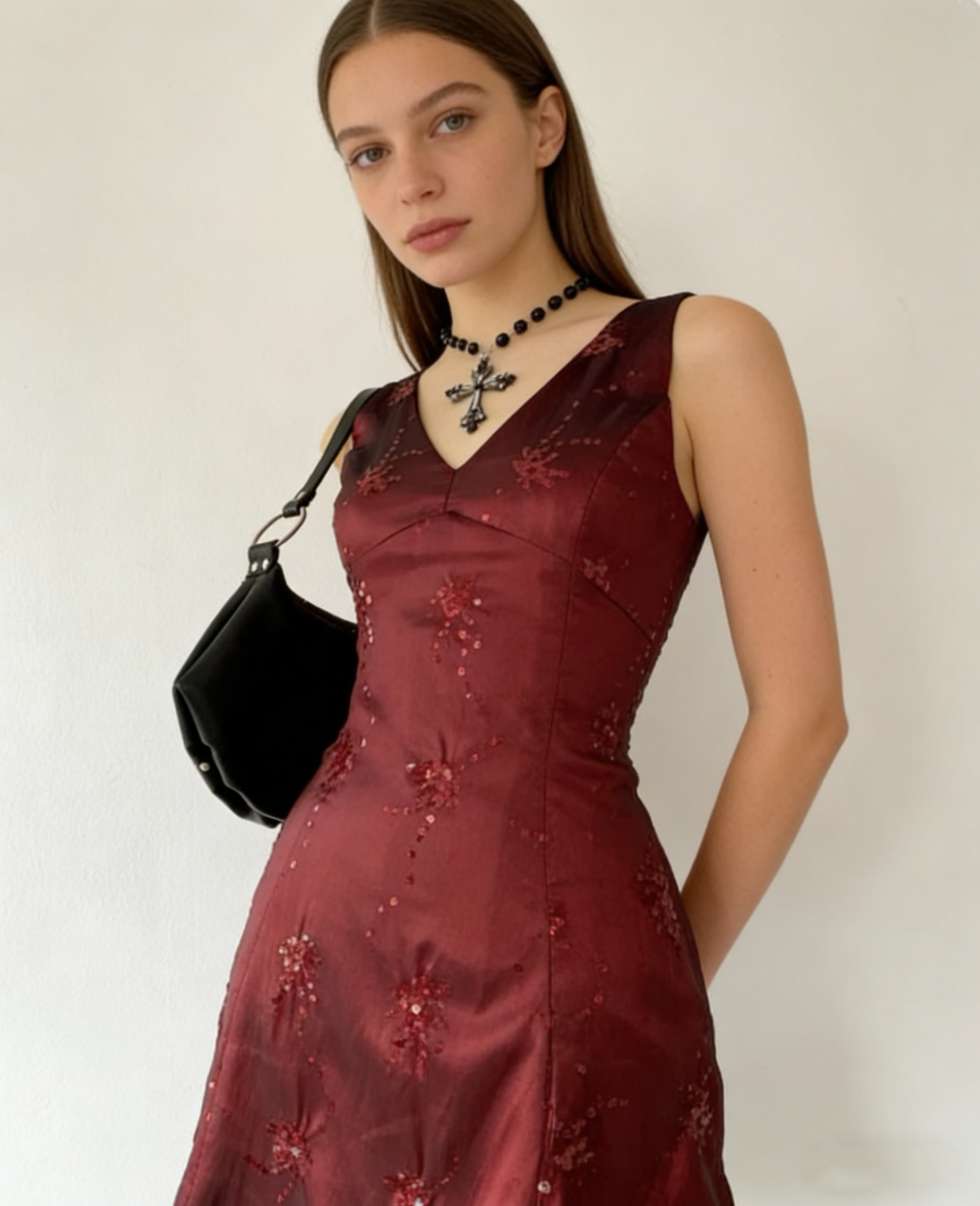 Vintage V Neck A-Line Short Party Dress Elegant Cocktail Dress, HZ0427