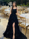 Sparkly Ball Gown Strapless Burgundy Prom Dresses Fashion Evening With Slit Sequin Long Formal Party Gowns HZ0311