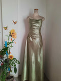 Mermaid Spaghetti Straps Light Green Satin Long Floor Length Prom Dress Inspiration Prom Dresses HZ0311
