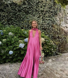 Elegant A-line V-neck Long Prom Dress Charming Evening Party Dress HZ0311