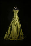 Sweetheart Satin A Line Prom Dresses Beaded Formal Evening Dress Formal Dress HZ0311