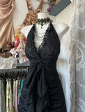 Vintage Black Elegant Vintage Prom Party Gown Evening Dress Princess Formal Dress HZ0311