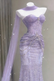 Shiny Prom Dress Sweetheart Pleated Tulle Mermaid Prom Gown Evening Dress Party Dress HZ0427